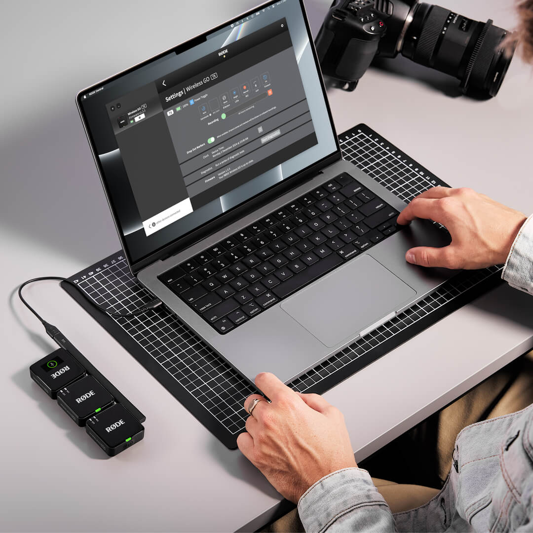 Système Micro Sans Fil RODE GO Gen 3 - 2 Canaux, Portée 260m, Enregistrement 32 Bits, Pour Vidéo & Podcast