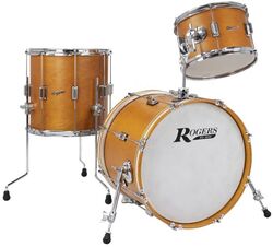 Standard drum kit Rogers TWR-0318HX-SFWS Tower Series - 3 shells - Fruitwood stain