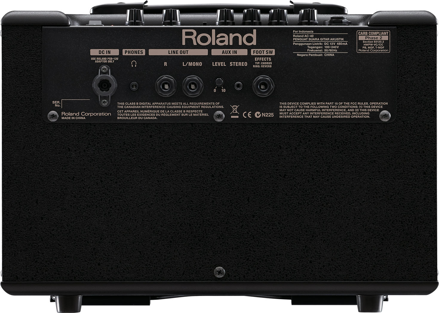 Roland Ac-40 Black - Acoustic guitar combo amp - Variation 6