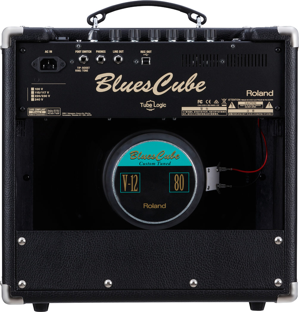 Roland Blues Cube Hot 30w 1x12 Black - Electric guitar combo amp - Variation 2