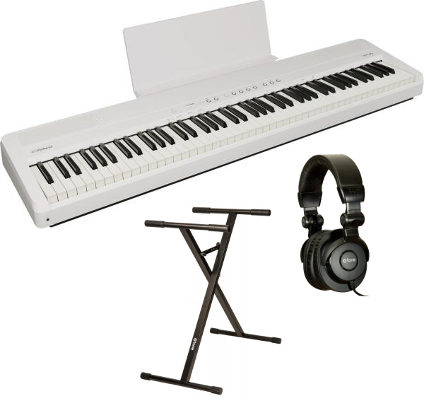 Roland Fp-40 Wh+ Casque X-hp1 + Stand - Blanc - Keyboard set - Main picture