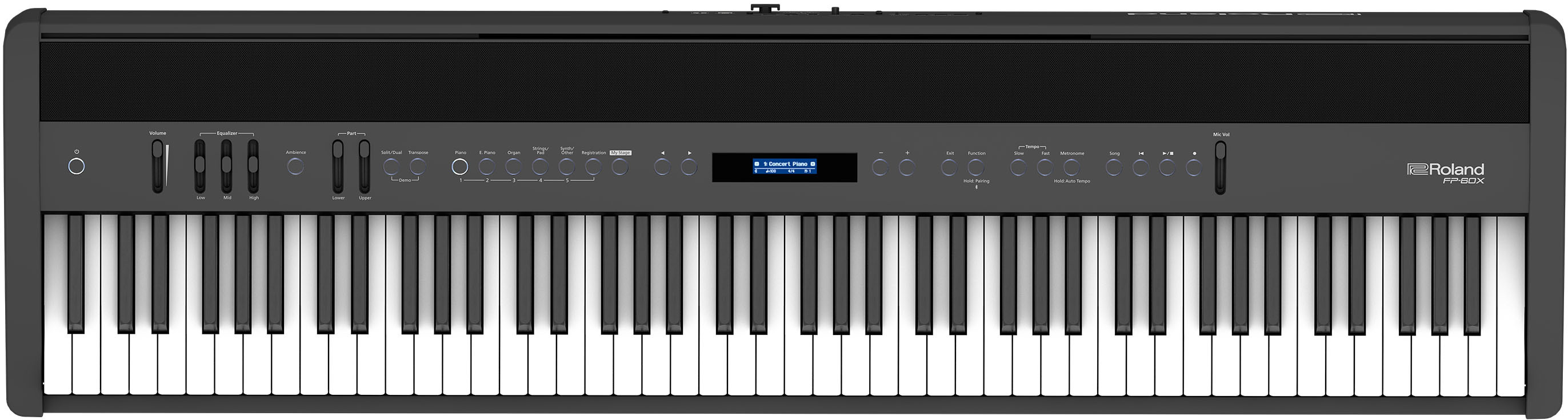 Roland Fp-60x Bk - Portable digital piano - Main picture