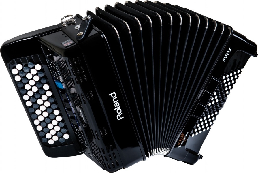 Roland Fr 1x B  Bouton  Black V Accordeon - Digital Accordion - Main picture