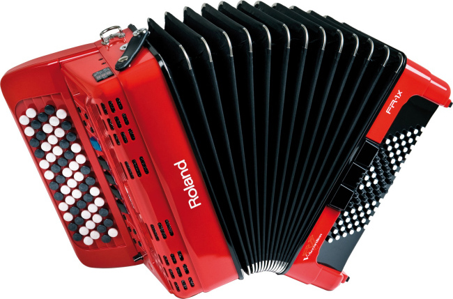 Roland Fr 1x B Bouton Red V Accordeon - Chromatic accordion - Main picture