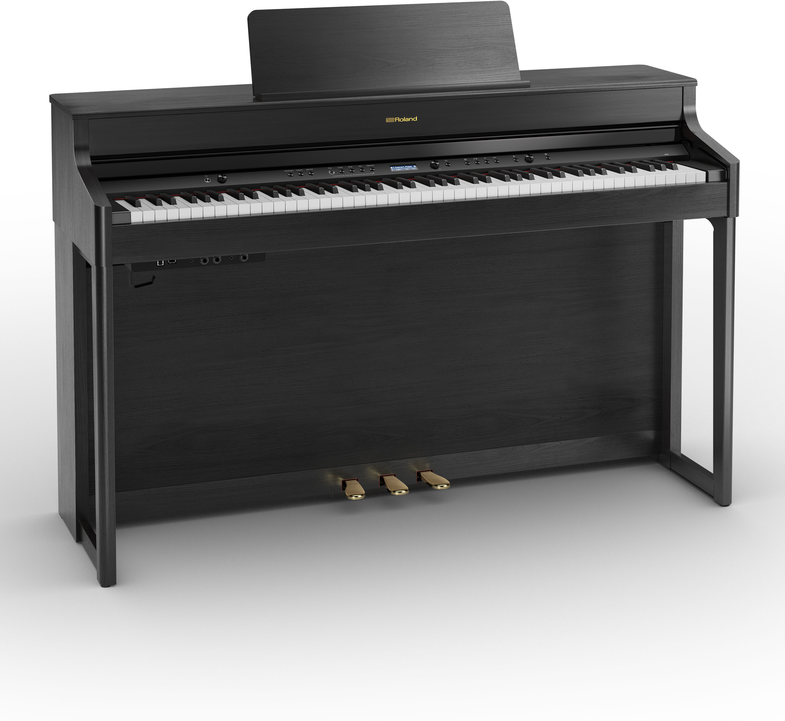 Roland Hp 702 Ch Noir Mat - Digital piano with stand - Main picture