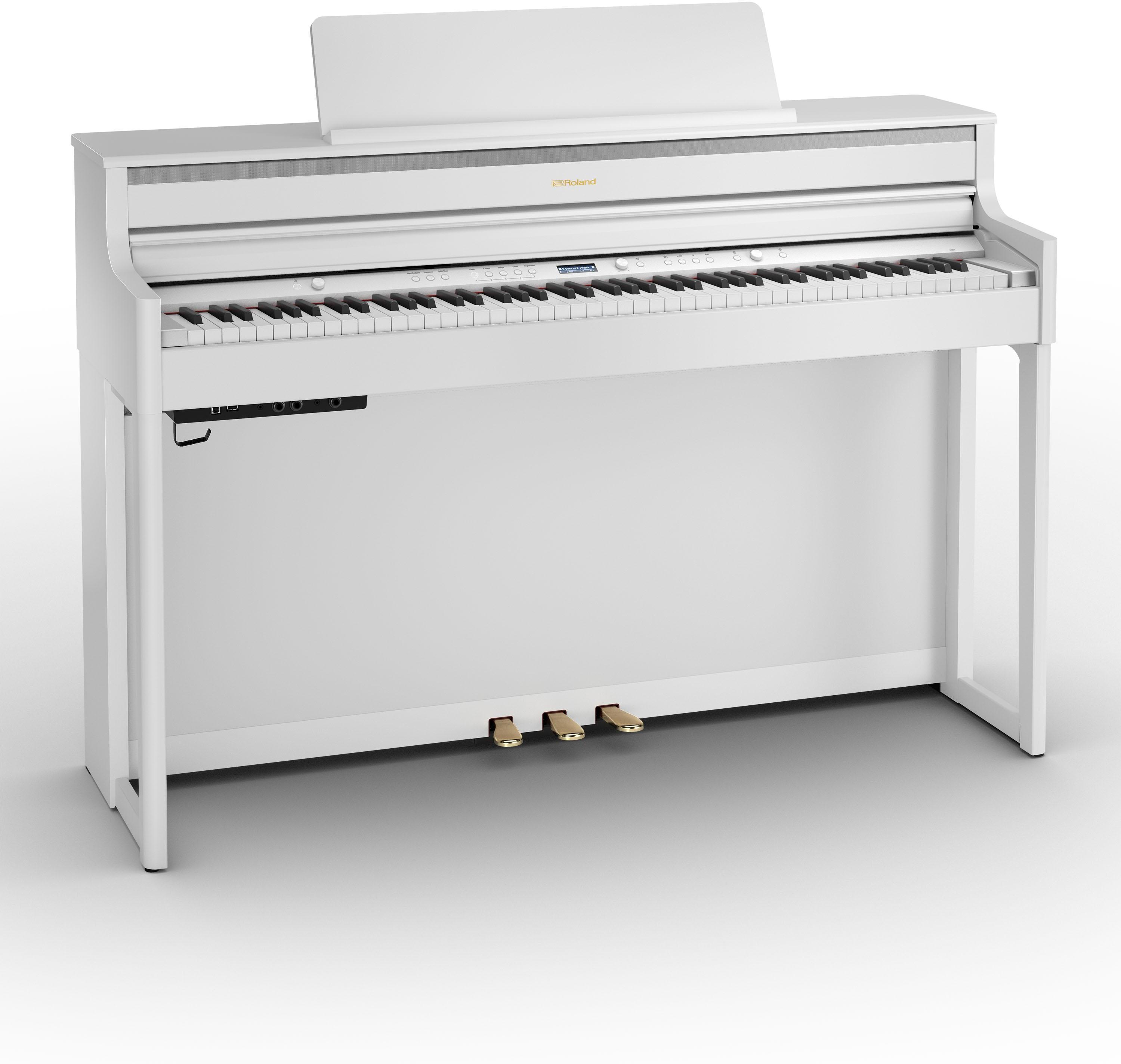 Digital piano with stand Roland HP704 WH WHITE
