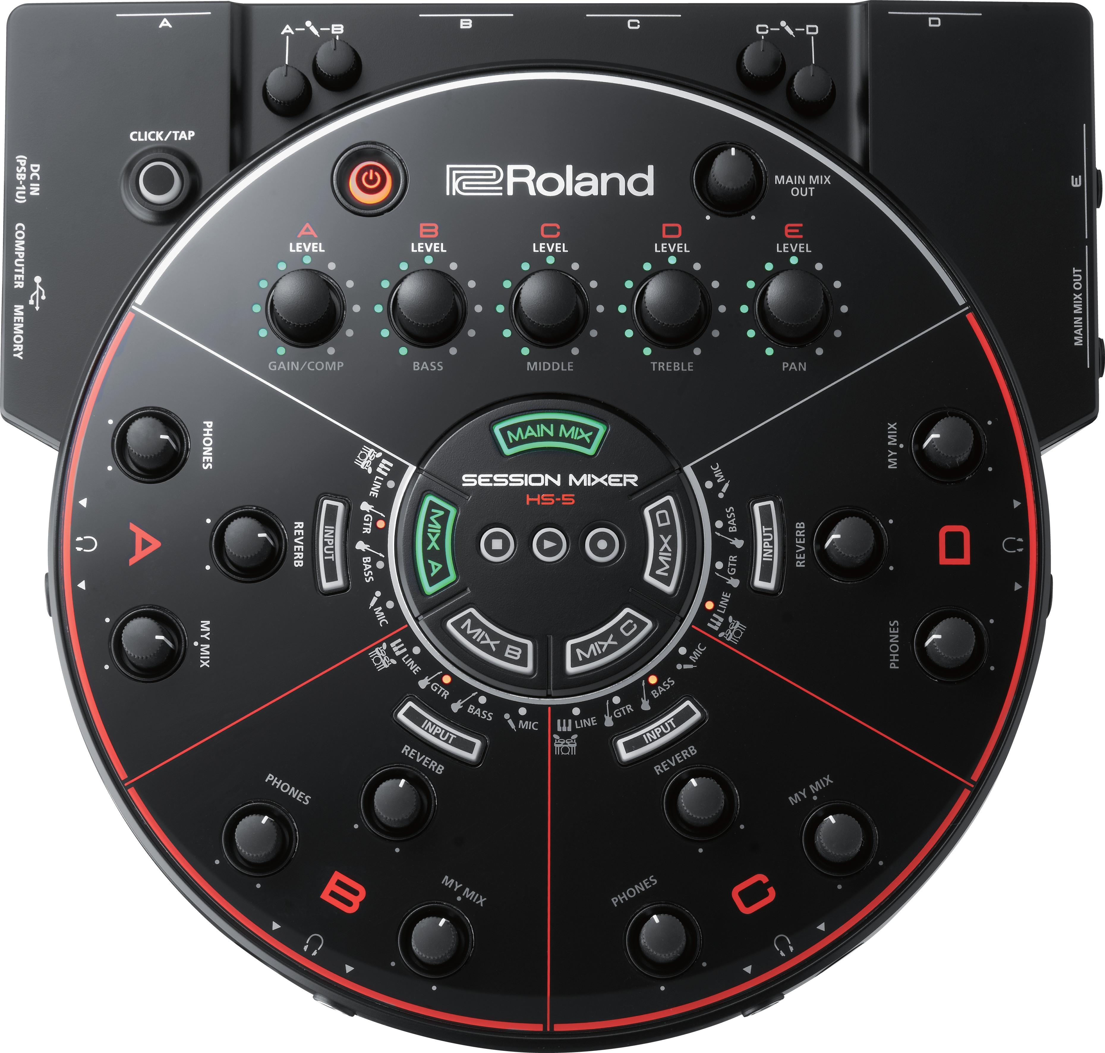 Roland Hs 5 Session Mixer - Monitor Controller - Main picture