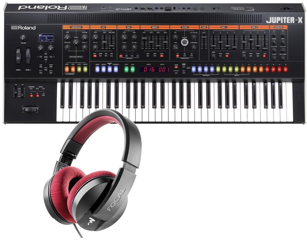 Synthesizer Roland Jupiter X + FOCAL Listen Pro