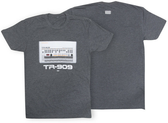 Roland Tr-909 Crew T-shirt Charcoal - S - T-shirt - Main picture