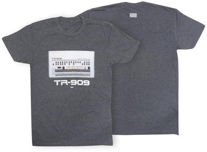 T-shirt Roland TR-909 Crew T-Shirt Charcoal - XL