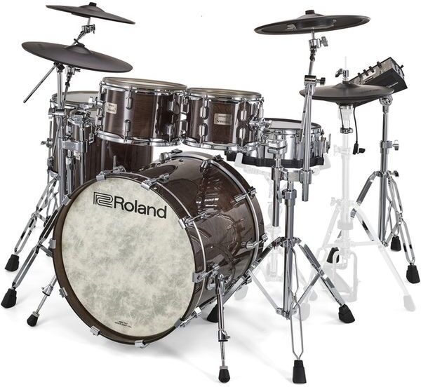 Roland Vad716 Batterie V-drums Acoustic Design Gloss Ebony - Electronic drum kit & set - Main picture