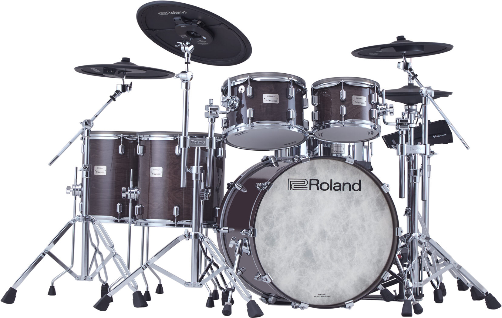 Roland Vad716 V-drums Kit - Gloss Ebony - Electronic drum kit & set - Main picture