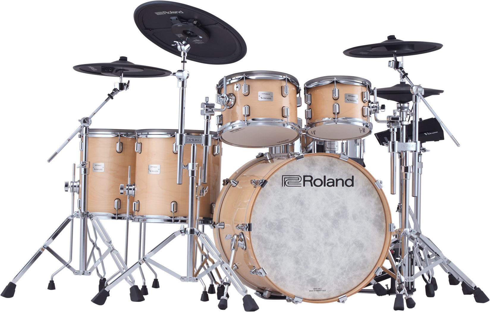 Roland Vad716 V-drums Kit - Gloss Natural - Electronic drum kit & set - Main picture