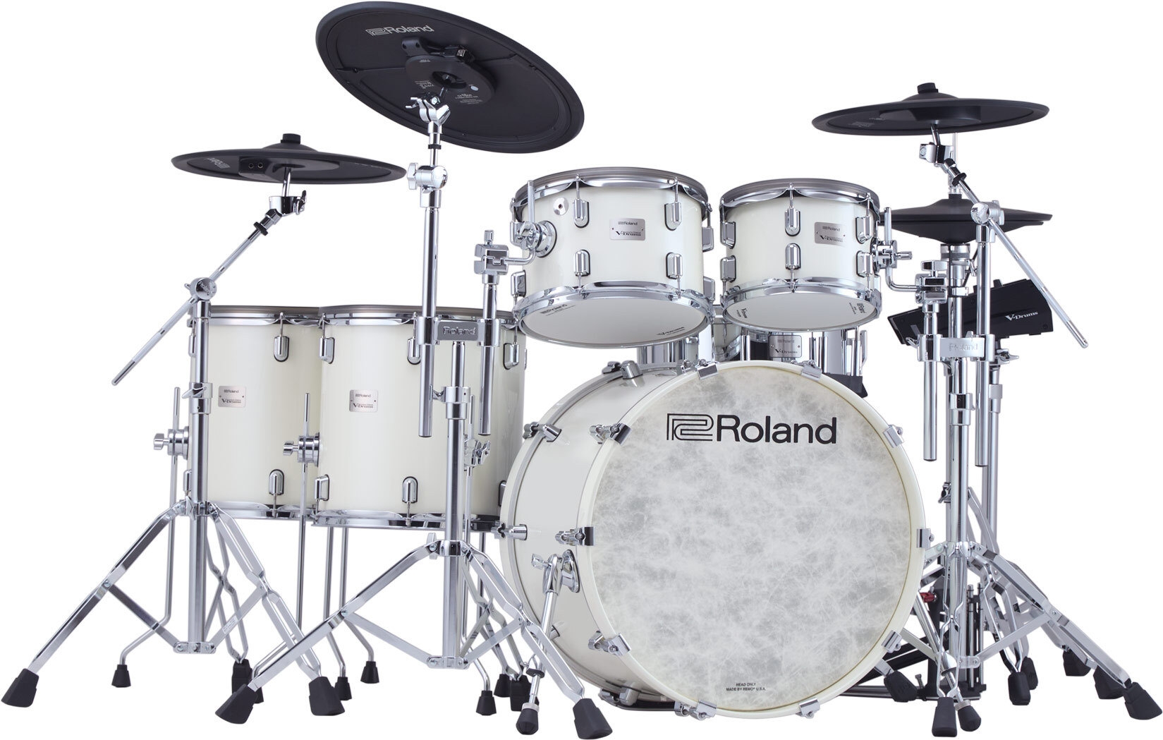 Roland Vad716 V-drums Kit - Pearl White - Electronic drum kit & set - Main picture