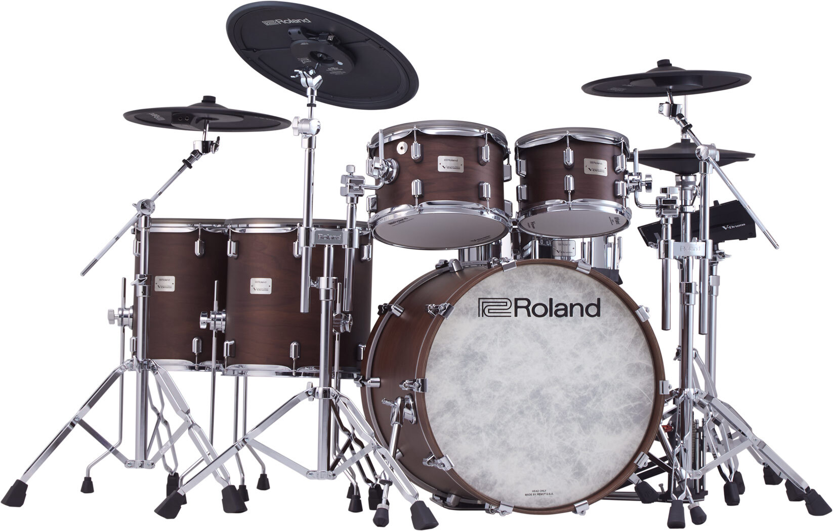 Roland Vad716 V-drums Kit - Satin Walnut - Electronic drum kit & set - Main picture