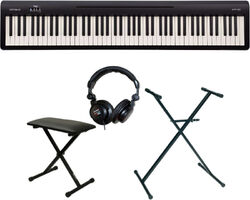 Portable digital piano Roland FP-10 BK + Casque + Stand + Banquette