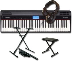 Keyboard set Roland GO:Piano 61P + STAND X + BANQUETTE X + CASQUE Pro 580