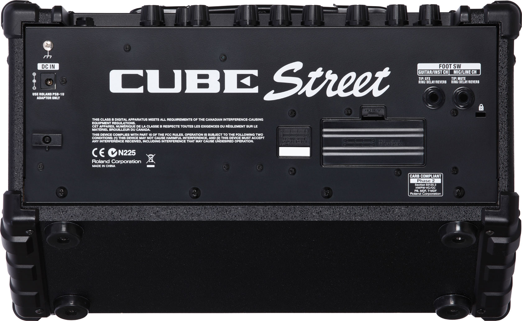 Roland Cube Street Battery Stereo Amplifier 2x25w 2x8 Black - Electric guitar combo amp - Variation 2