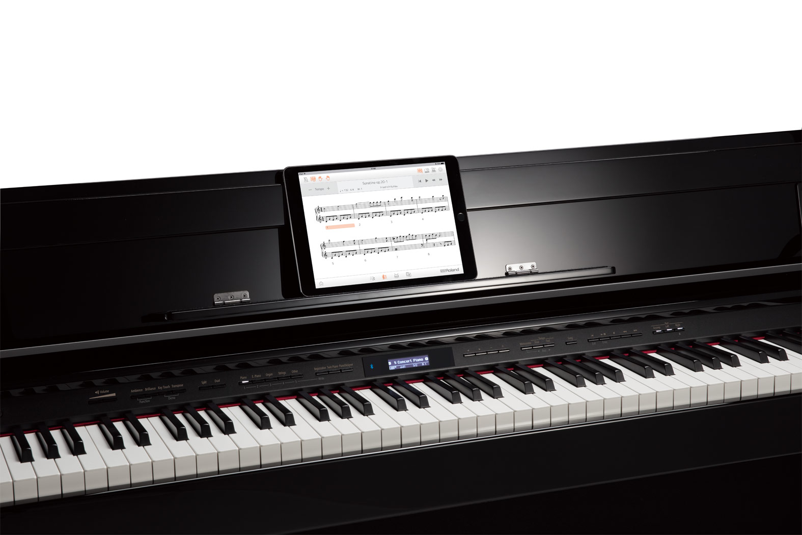 Roland Dp603 - Polished White - Digital piano with stand - Variation 4