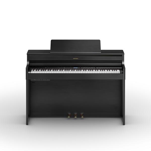 Digital piano with stand Roland HP704 CH - noir mat