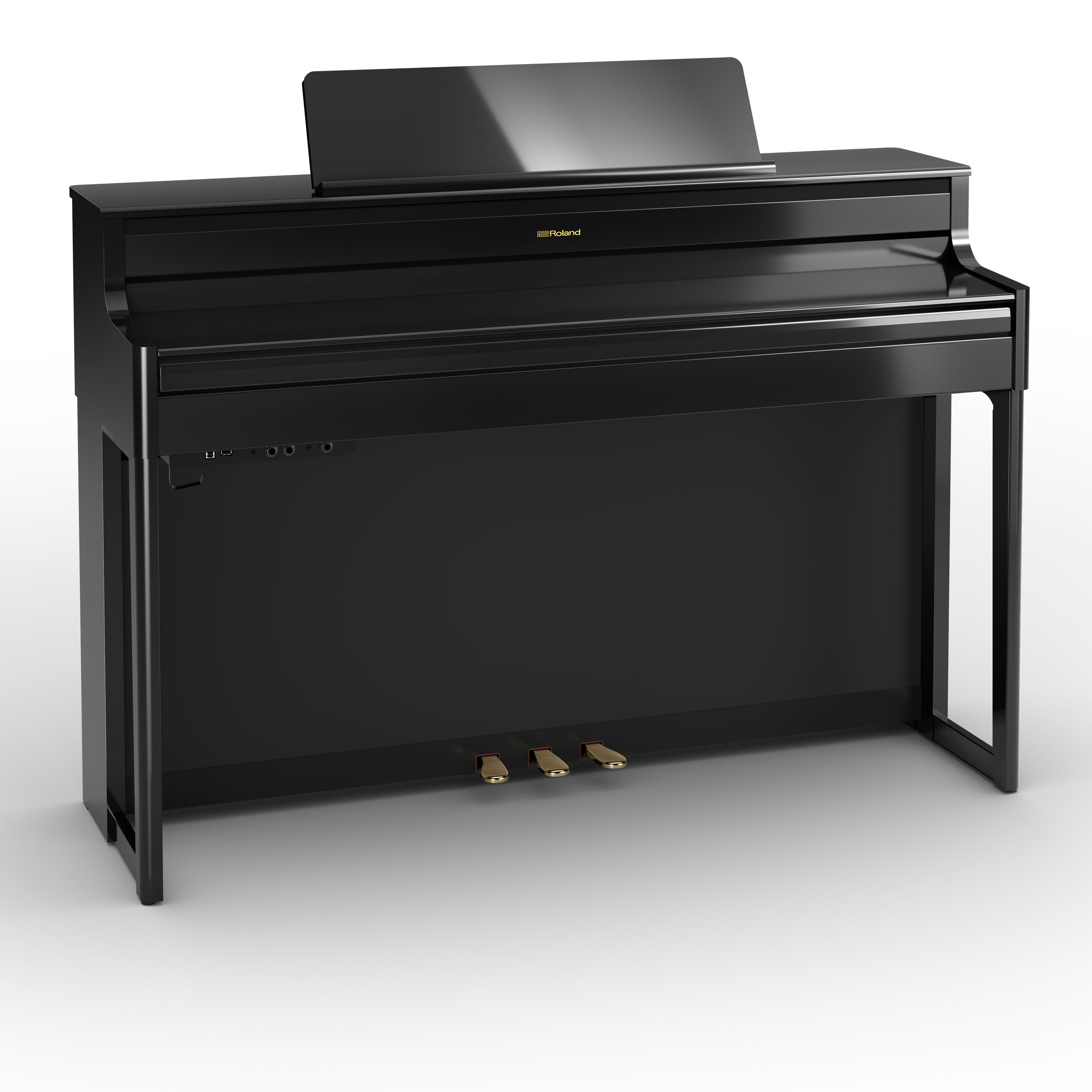 Roland Hp704 Pe - Noir Laqu? - Digital piano with stand - Variation 1