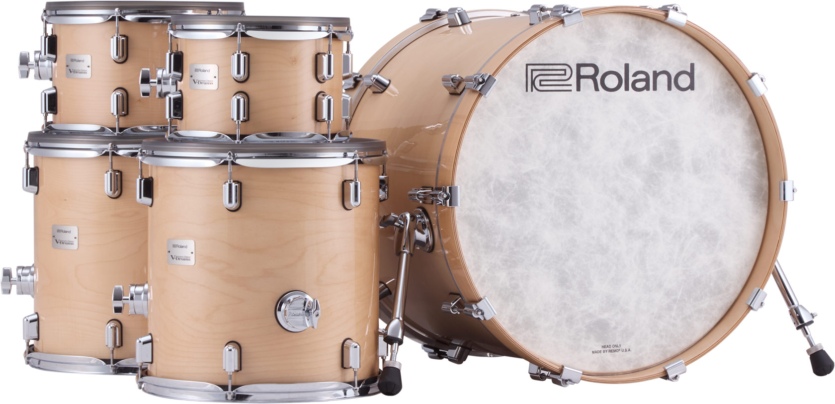 Roland Vad716 V-drums Kit - Gloss Natural - Electronic drum kit & set - Variation 1