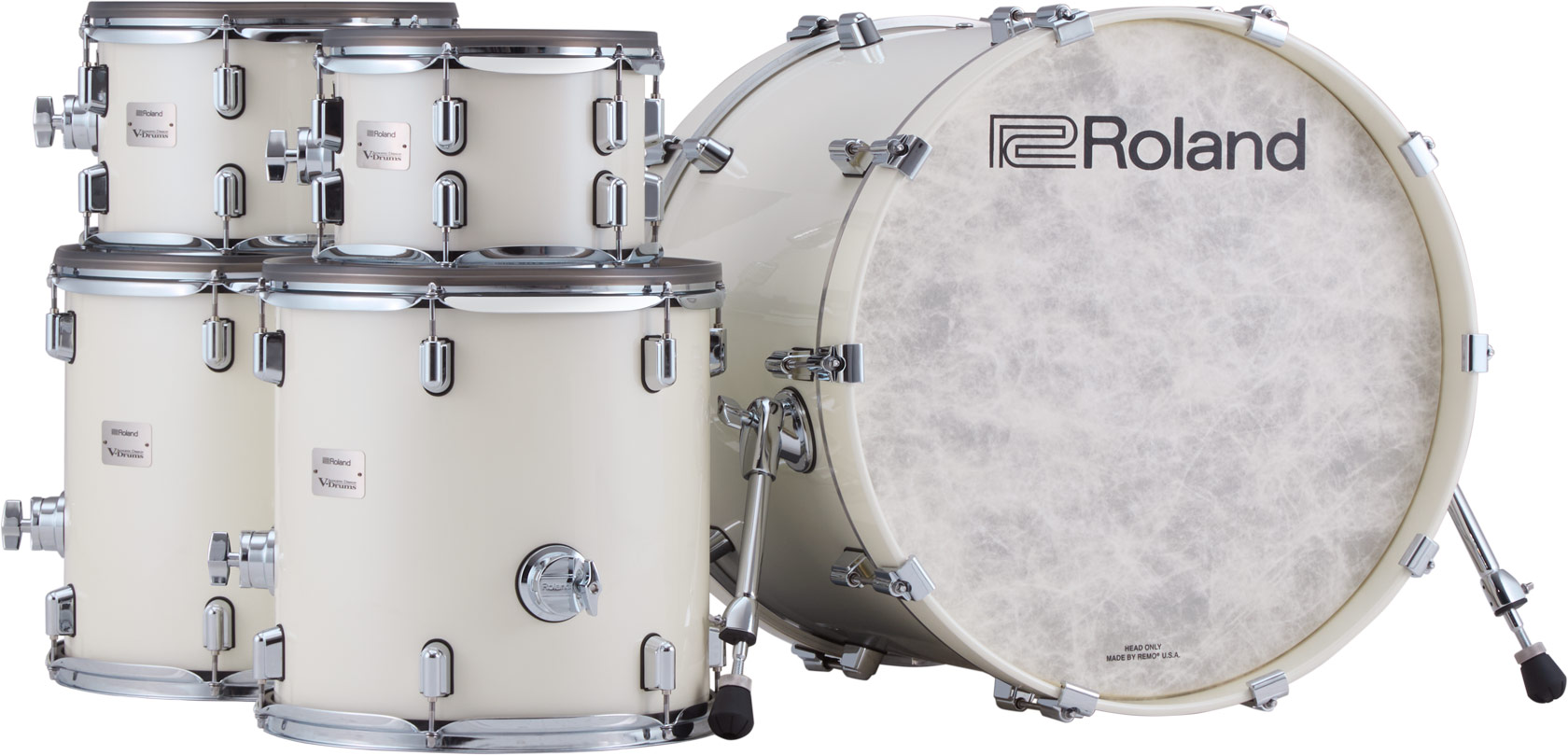 Roland Vad716 V-drums Kit - Pearl White - Electronic drum kit & set - Variation 1