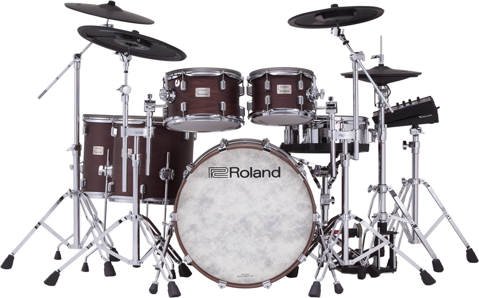 Roland Vad716 V-drums Kit - Satin Walnut - Electronic drum kit & set - Variation 1