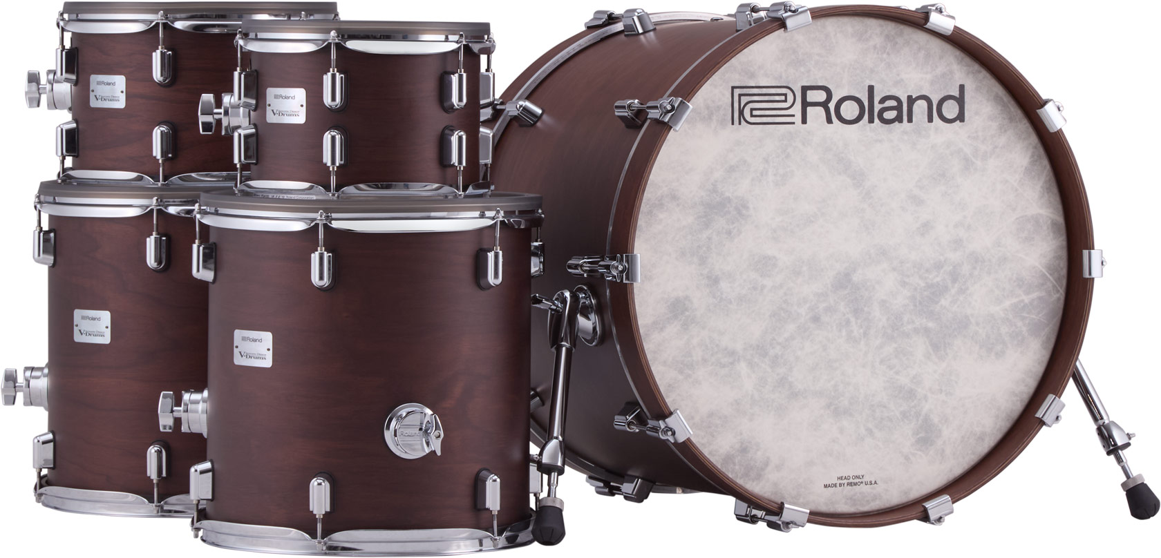 Roland Vad716 V-drums Kit - Satin Walnut - Electronic drum kit & set - Variation 5