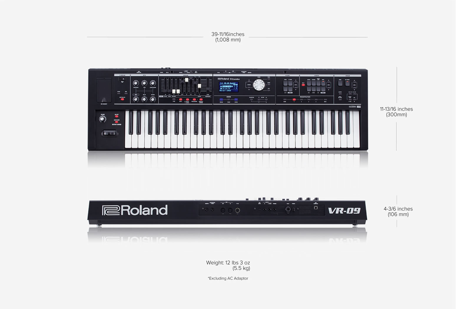 Roland Vr-09-b - Noir - Stage keyboard - Variation 1