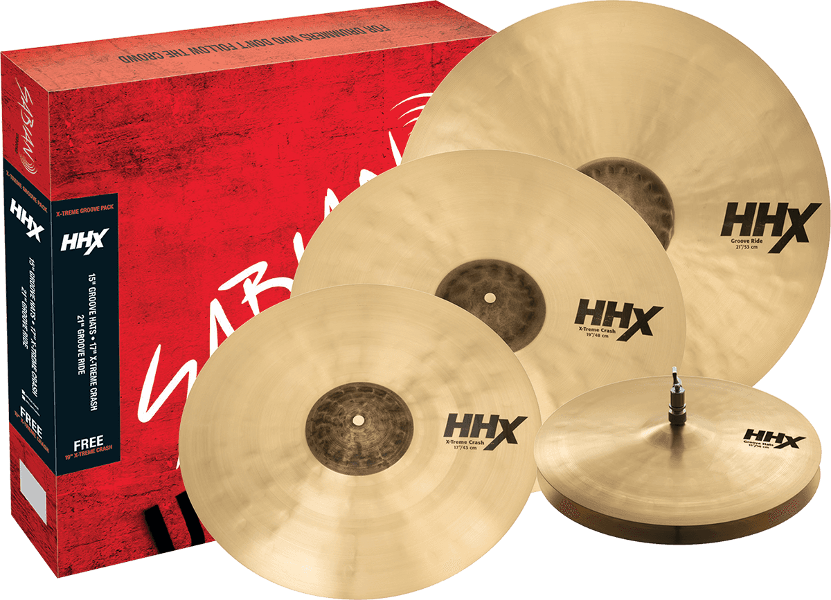 Sabian Pack 3 Cymbales + 1 Offerte - X-treme Groove - Cymbals set - Main picture