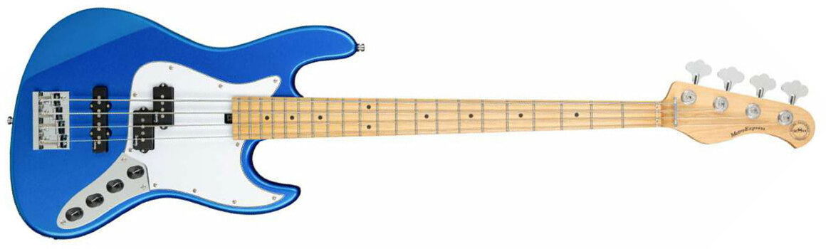 Sadowsky Hybrid P/j Bass 21 Fret 4c Metroexpress Mn - Ocean Blue Metallic - Solid body electric bass - Main picture