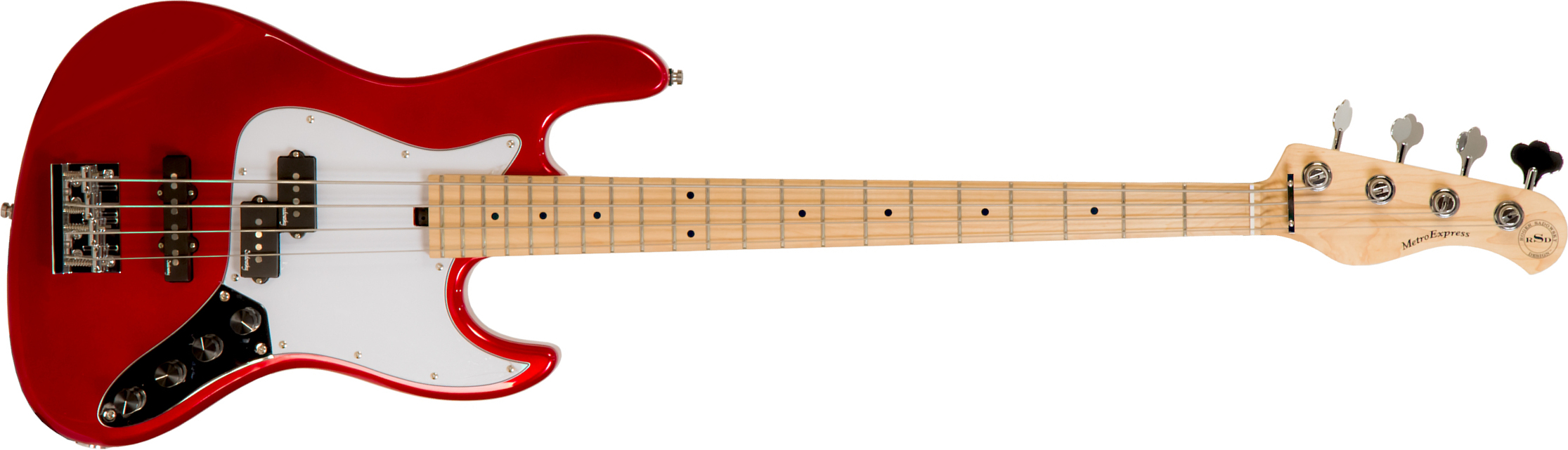 Sadowsky Hybrid P/j Bass 21 Fret 4c Metroexpress Mn - Candy Apple Red - Solid body electric bass - Main picture