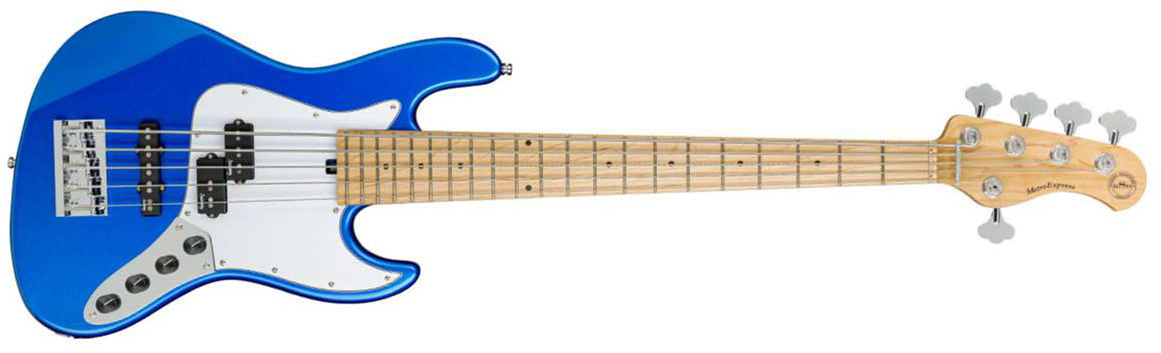 Sadowsky Hybrid P/j Bass 21 Fret 5c Metroexpress Mn - Ocean Blue Metallic - Solid body electric bass - Main picture