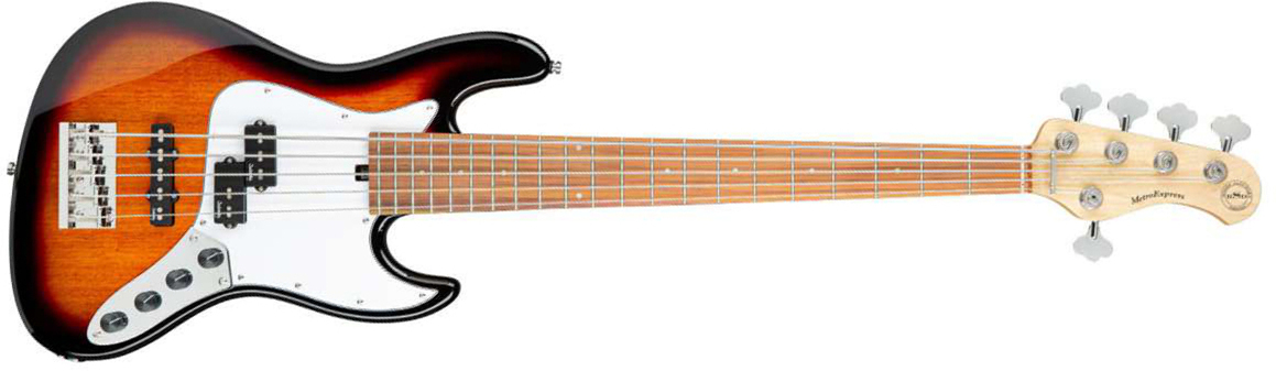 Sadowsky Hybrid P/j Bass 21 Fret 5c Metroexpress Mor - Tobacco Sunburst - Solid body electric bass - Main picture