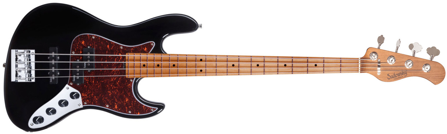 Sadowsky Hybrid Pj Bass 21 Fret 4c Metroexpress V2 Mn - Black Pearl - Solid body electric bass - Main picture