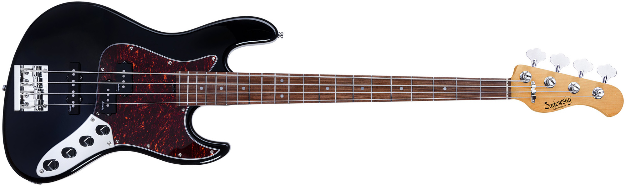 Sadowsky Hybrid Pj Bass 21 Fret 4c Metroexpress V2 Pf - Black Pearl - Solid body electric bass - Main picture