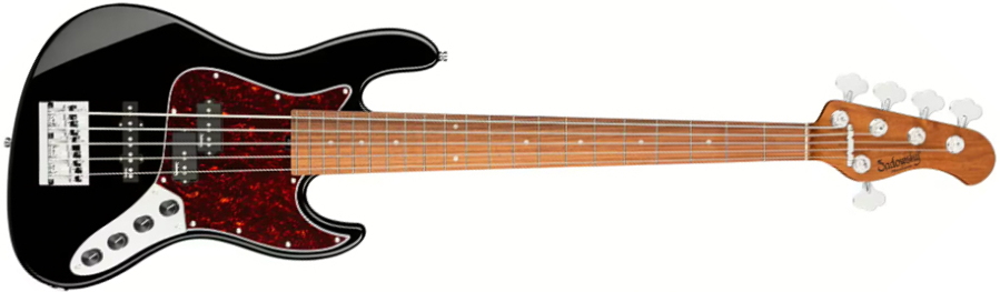Sadowsky Hybrid Pj Bass 21-fret 5c Metroexpress Mor - Black Pearl - Solid body electric bass - Main picture