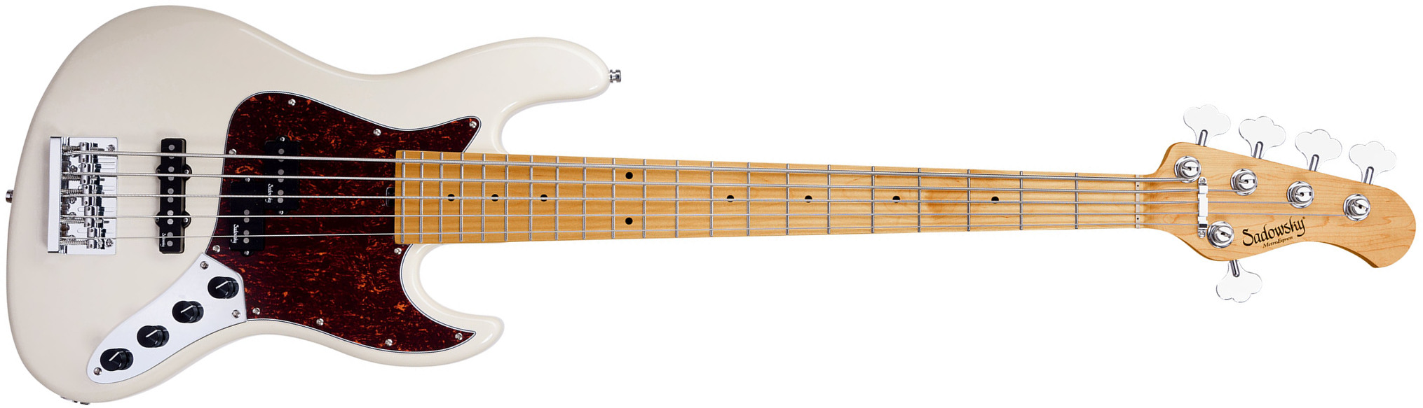 Sadowsky Hybrid Pj Bass 21 Fret 5c Metroexpress V2 Mn - Olympic White - Solid body electric bass - Main picture
