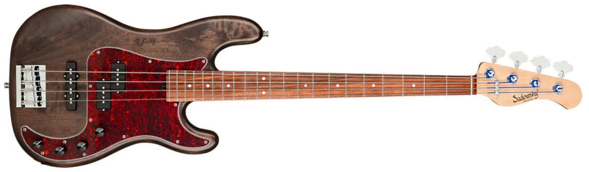 Sadowsky Hybrid Pj Bass 21 Fret Alder 4c Metroline All Active Mor - Nirvana Black Transparent Satin - Solid body electric bass - Main picture