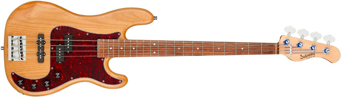 Sadowsky Hybrid Pj Bass 21 Fret Alder 4c Metroline All Active Mor - Natural Transparent Satin - Solid body electric bass - Main picture