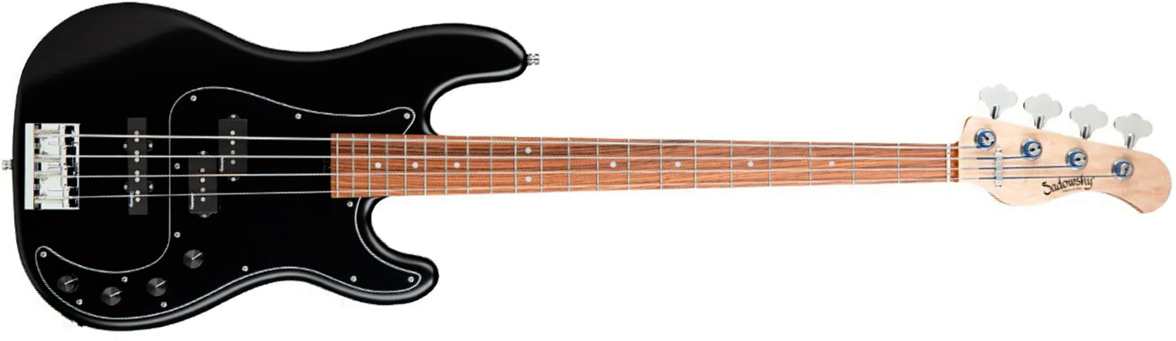 Sadowsky Hybrid Pj Bass 21 Fret Alder 4c Metroline All Active Mor - Solid Black Satin - Solid body electric bass - Main picture