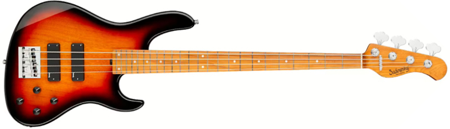 Sadowsky Modern Bass 24-fret 4c Metroexpress Active Mn - Tobacco Sunburst Transparent - Solid body electric bass - Main picture