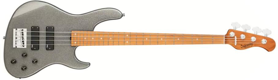 Sadowsky Modern Bass 24-fret 4c Metroexpress Active Mn - Solid Silver Metallic - Solid body electric bass - Main picture