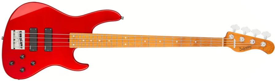 Sadowsky Modern Bass 24-fret 4c Metroexpress Active Mn - Candy Apple Red Metallic - Solid body electric bass - Main picture