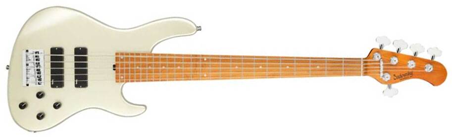 Sadowsky Modern Bass 24-fret 5c Metroexpress Active Mn - Solid Champagne Metallic - Solid body electric bass - Main picture