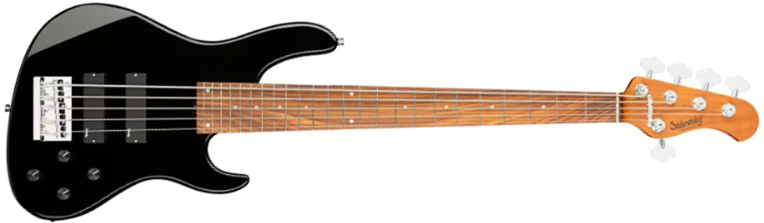 Sadowsky Modern Bass 24-fret 5c Metroexpress Active Mor - Solid Black - Solid body electric bass - Main picture