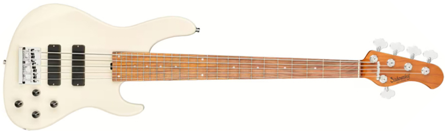Sadowsky Modern Bass 24-fret 5c Metroexpress Active Mor - Solid Olympic White - Solid body electric bass - Main picture