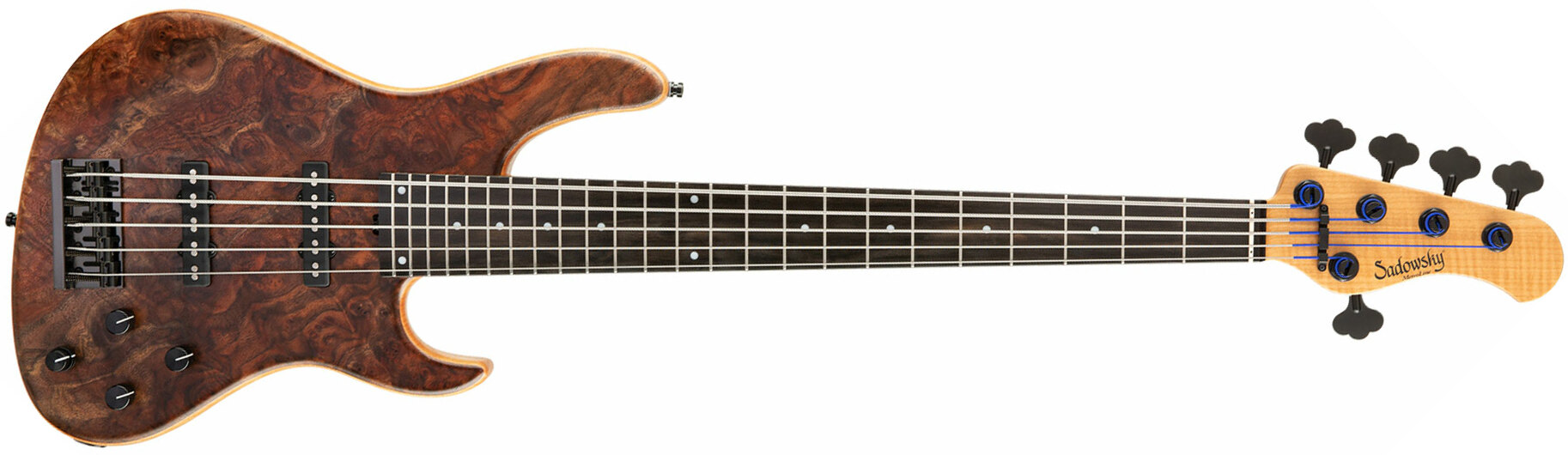 Sadowsky Modern Bass 24 Fret 5c Metroline Ltd 2021 All Okoume Active Mor - Natural - Solid body electric bass - Main picture