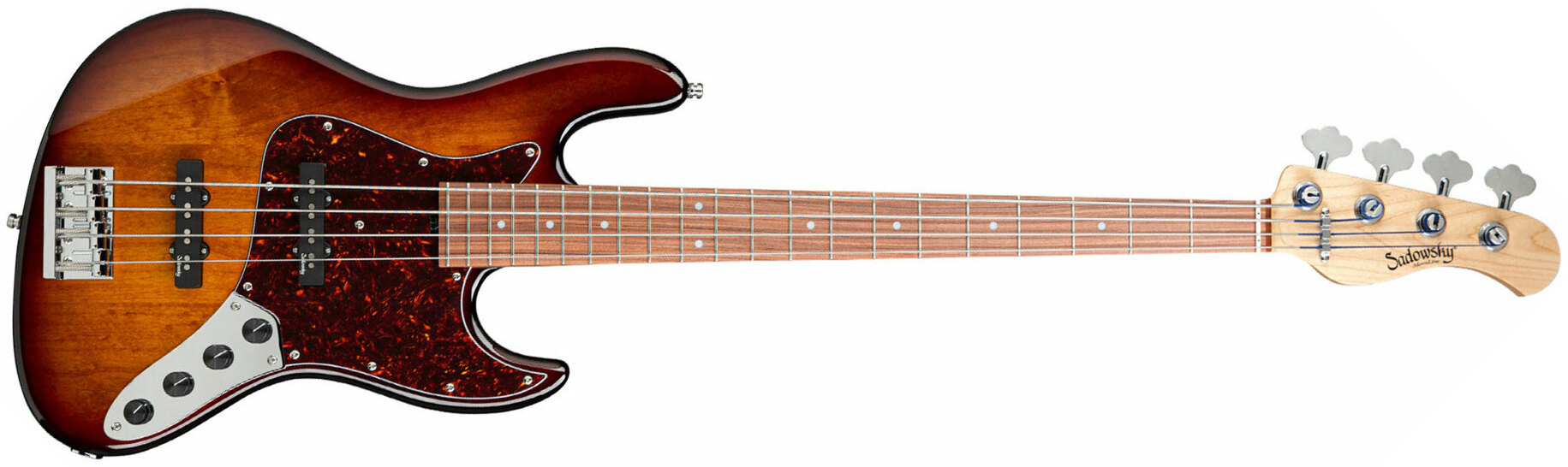 Sadowsky Modern Bass 24 Fret Alder 4c Metroline All Active Mor - '59 Burst Transparent - Solid body electric bass - Main picture